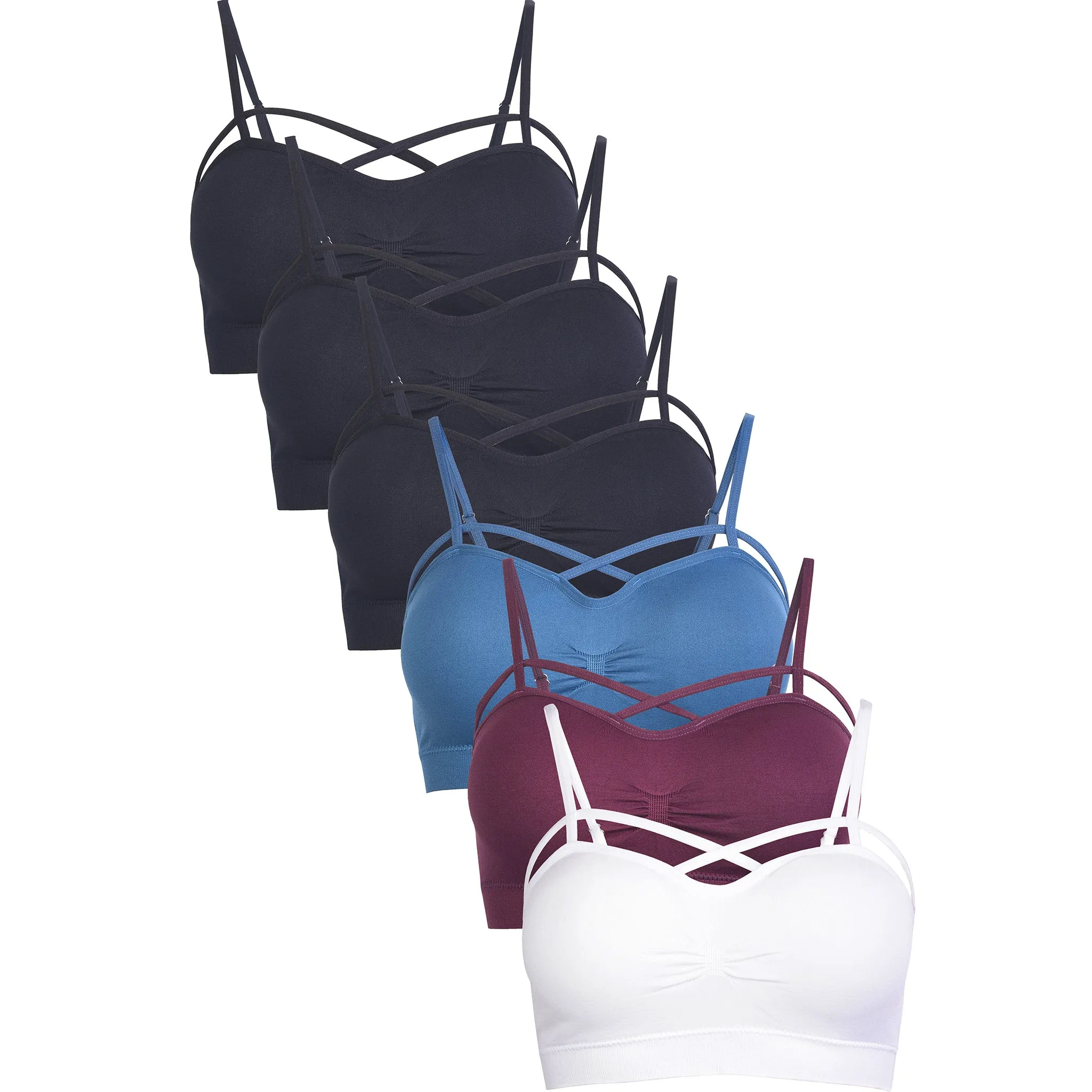 MAMIA LADIES SEAMLESS STRAPPY BRA (BR0149SP2)