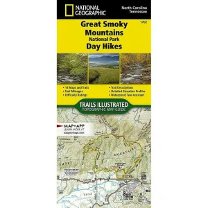 National Geographic Great Smoky Mountains National Park Day Hikes Map