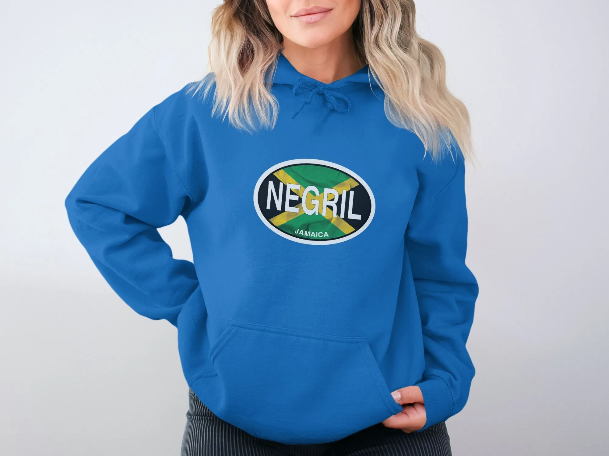 Negril Vacation Flag Hoodie for Jamaica's Beach and Sunset Lovers