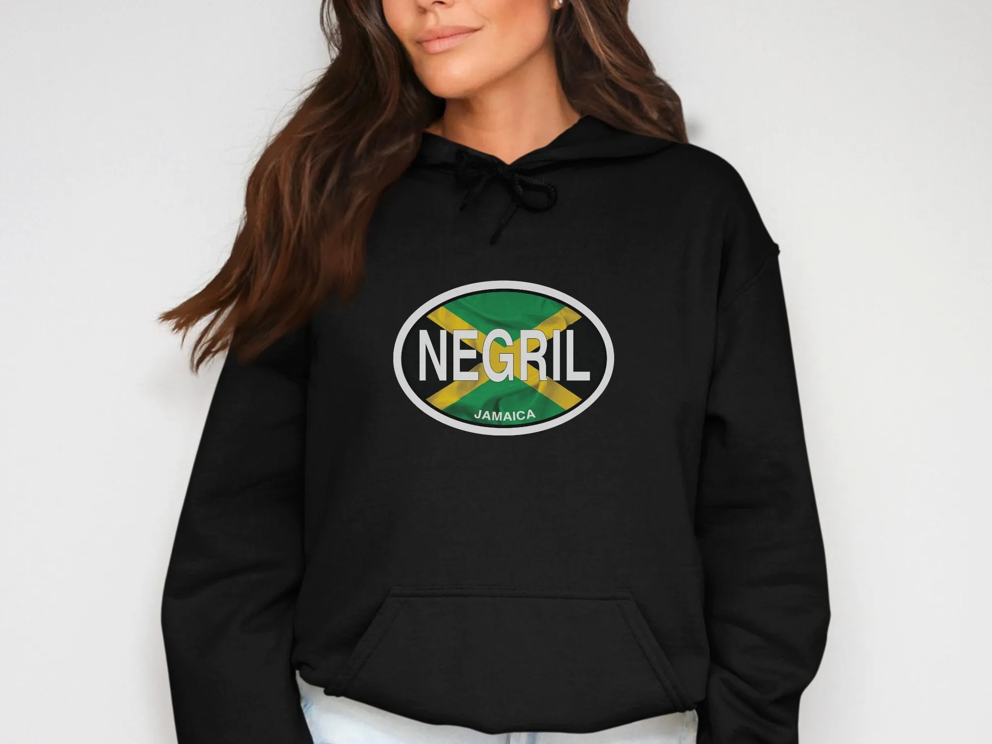 Negril Vacation Flag Hoodie for Jamaica's Beach and Sunset Lovers