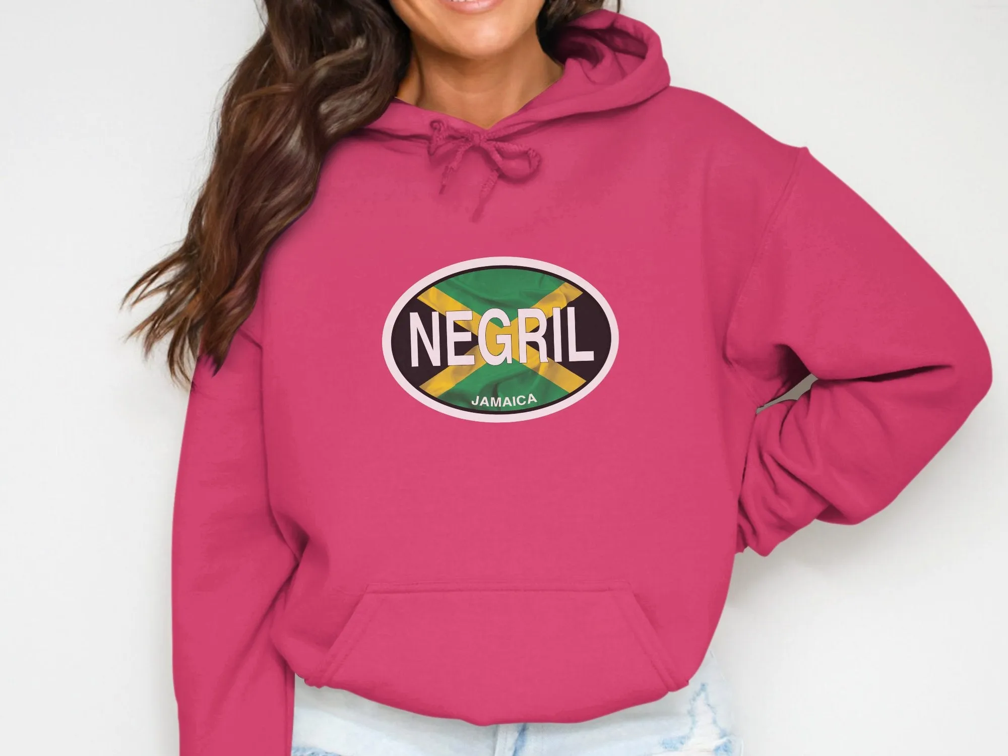 Negril Vacation Flag Hoodie for Jamaica's Beach and Sunset Lovers