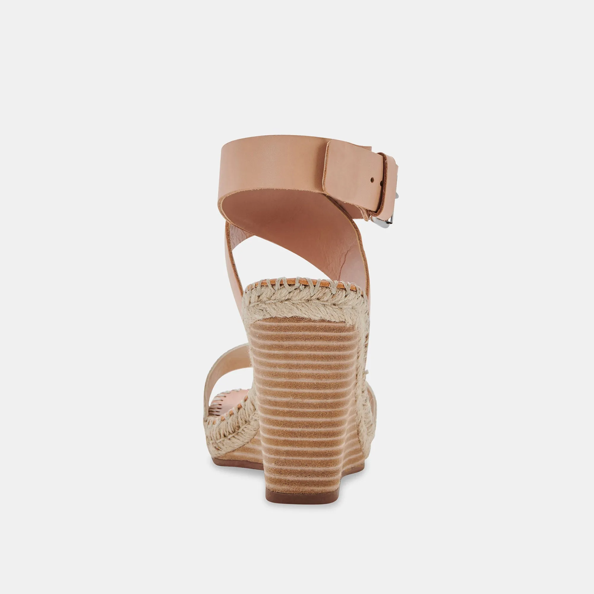 NEZZA WEDGES NATURAL MULTI LEATHER