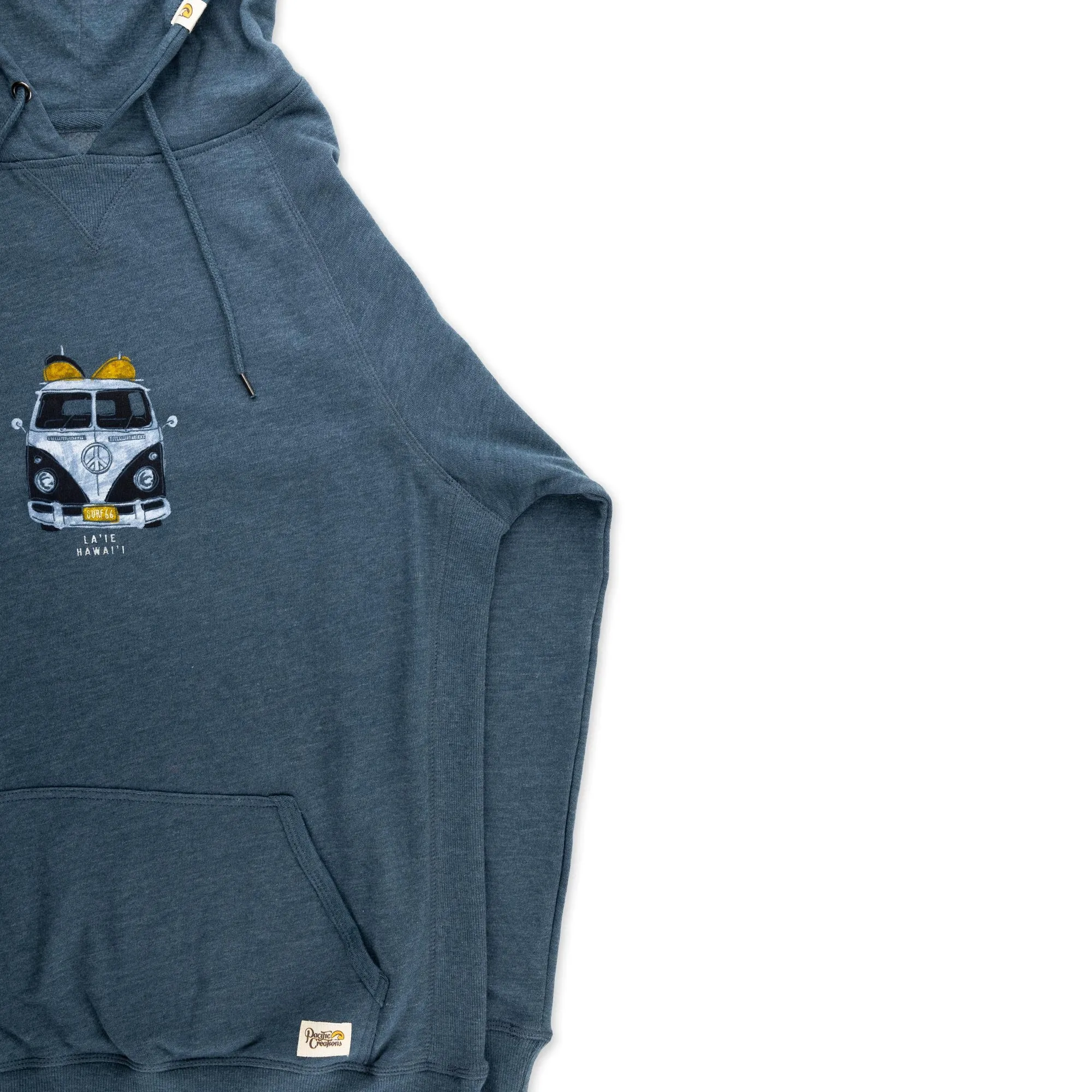 Pacific Creations "Volkswagen Kombi Bus" Men's Hoodie- Dusty Blue