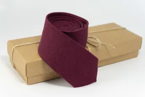 Plum Necktie | Timeless Elegance for Wedding Events