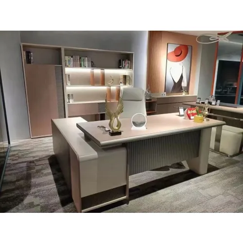Quality Office Desk With Bookshelf