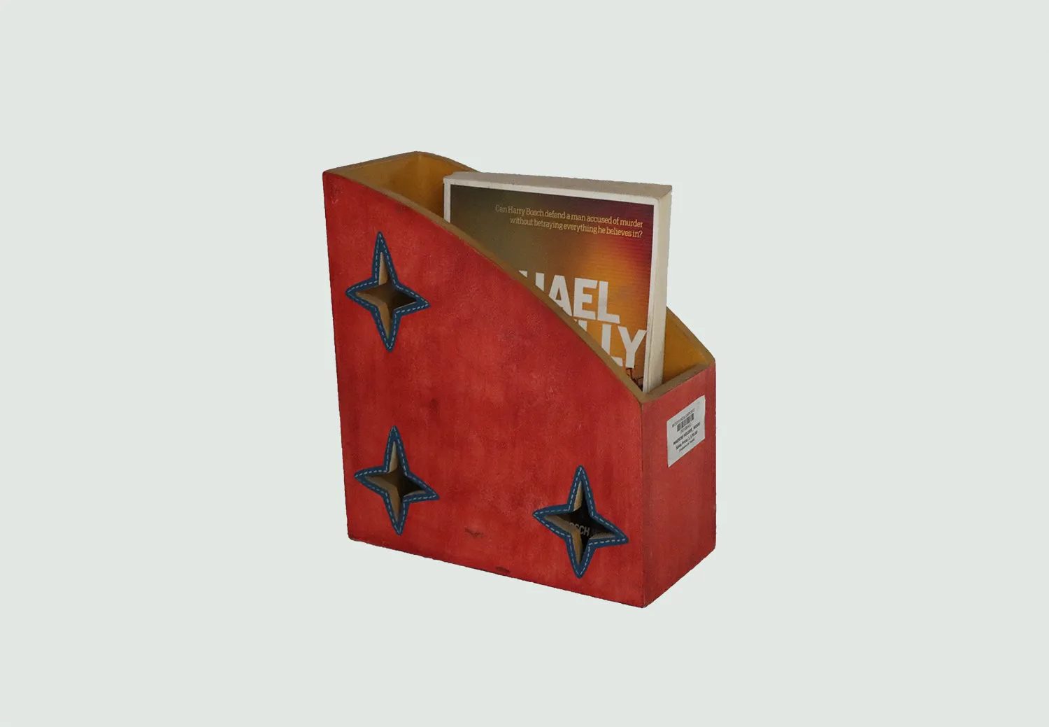Starry Red Magazine Holder/Rack  | Home Decor