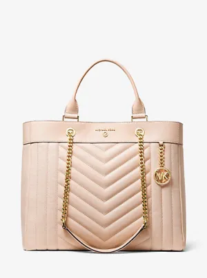 Susan Extra-Large Quilted Leather Convertible Tote Bag