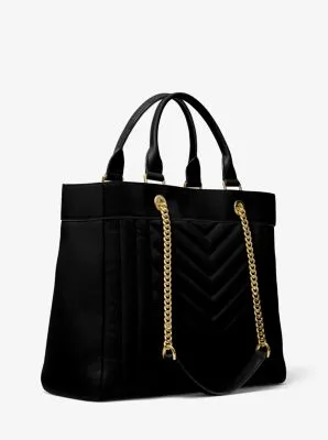 Susan Extra-Large Quilted Leather Convertible Tote Bag