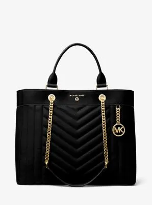 Susan Extra-Large Quilted Leather Convertible Tote Bag