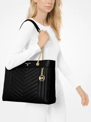 Susan Extra-Large Quilted Leather Convertible Tote Bag