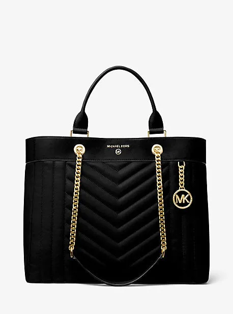 Susan Extra-Large Quilted Leather Convertible Tote Bag