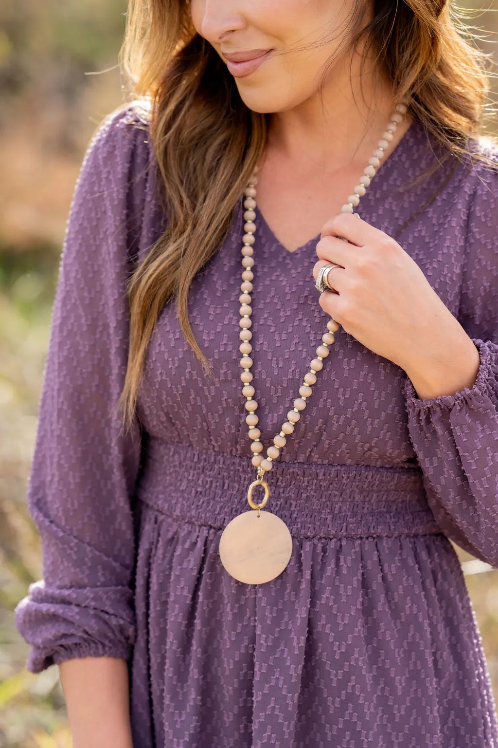 Textured Chevron Cinched Accents Dress