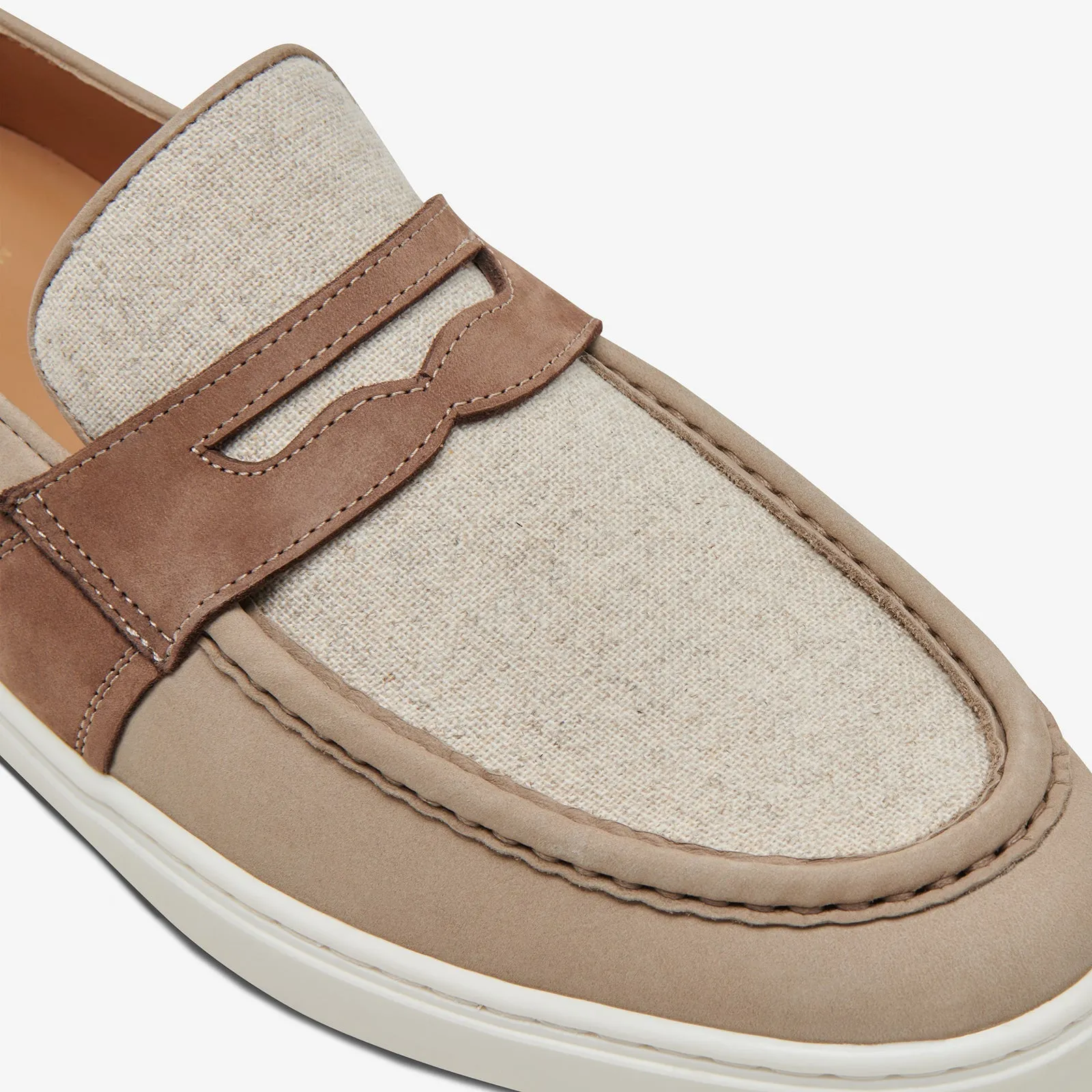 The Paros Penny Loafer - Natural
