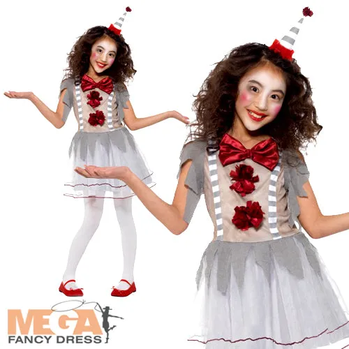Timeless Vintage Clown Costume for Girls