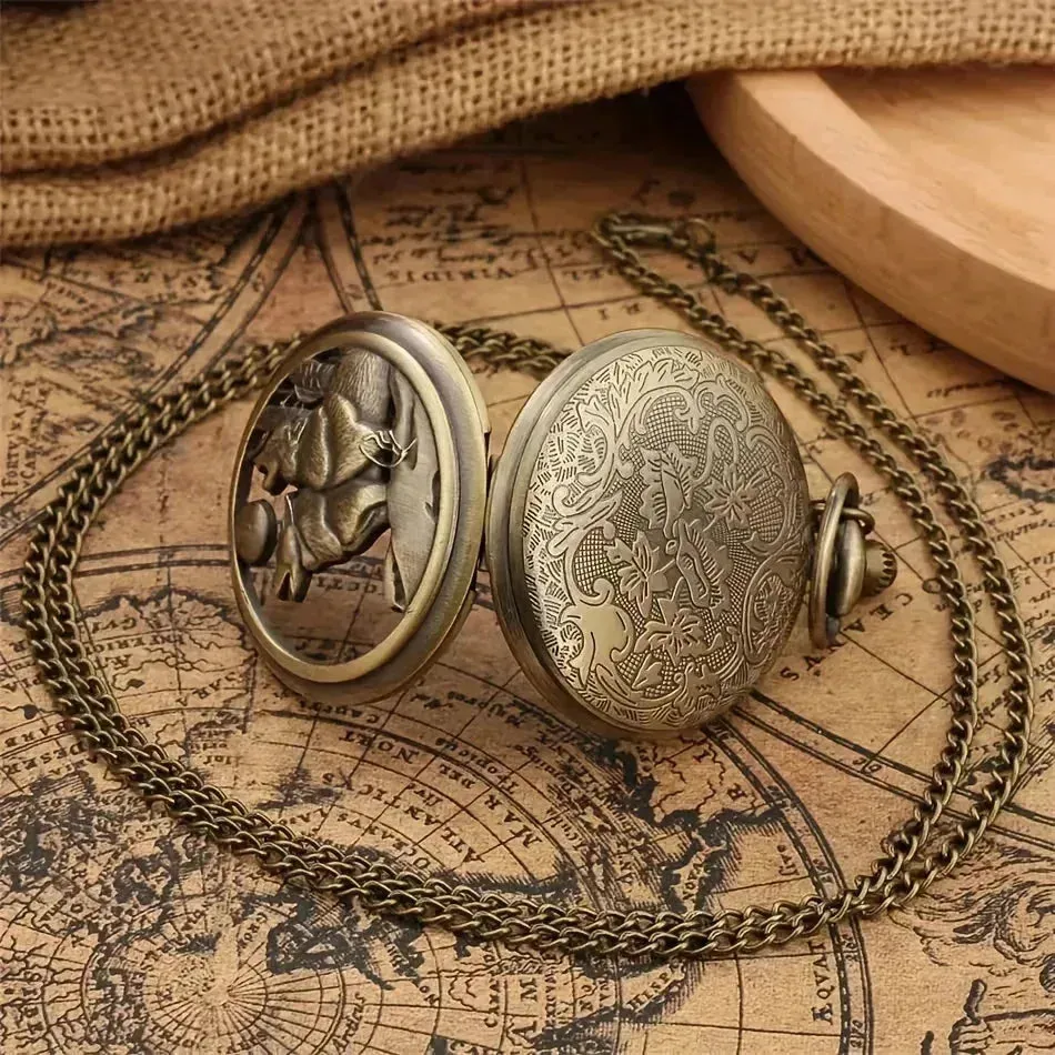 Timeless Vintage Wolf Pocket Watch
