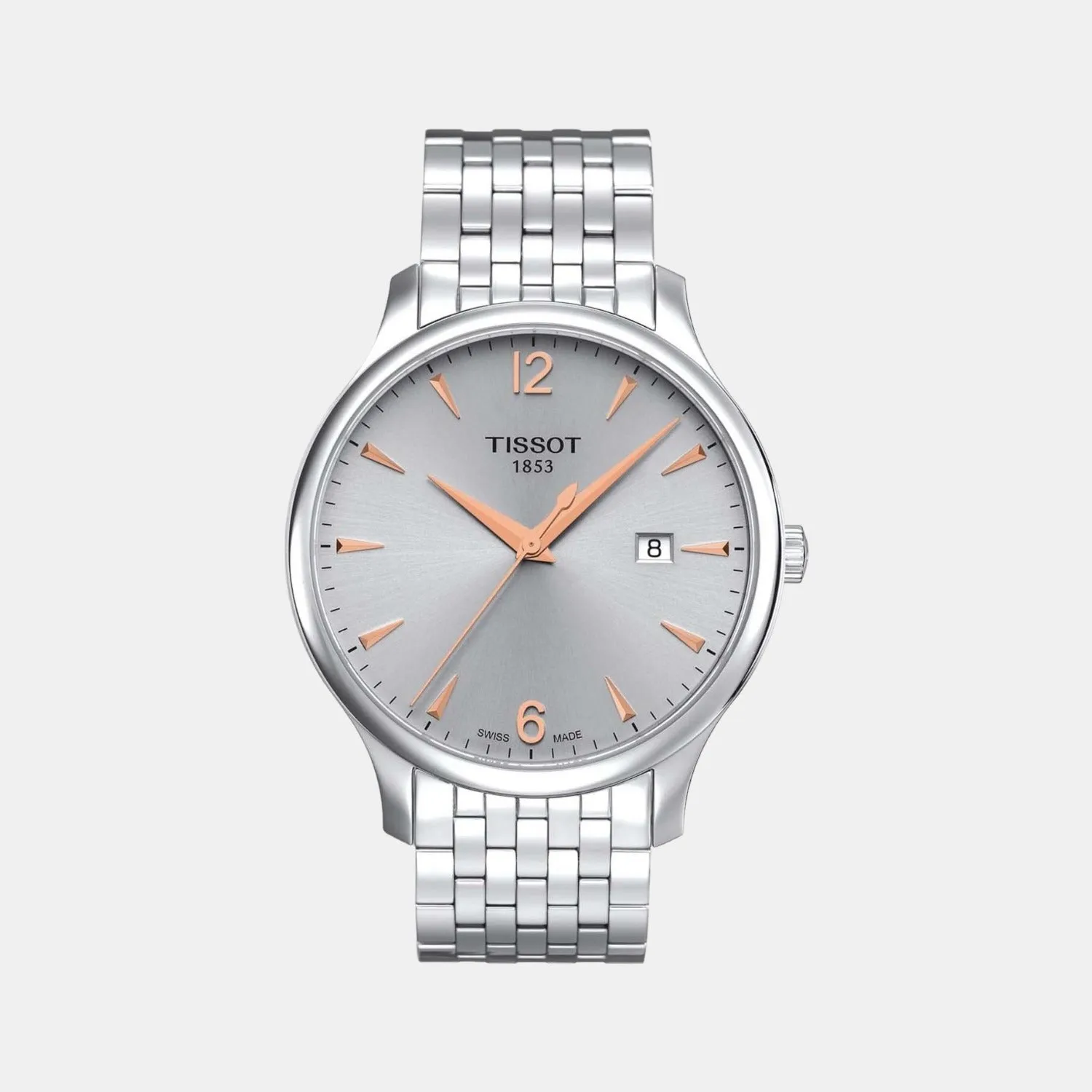 Tradition Men Quartz Analog Stainless Steel Watch T0636101103701