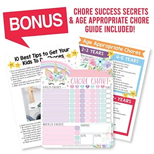 Unicorn Chore Charts | Home Organization