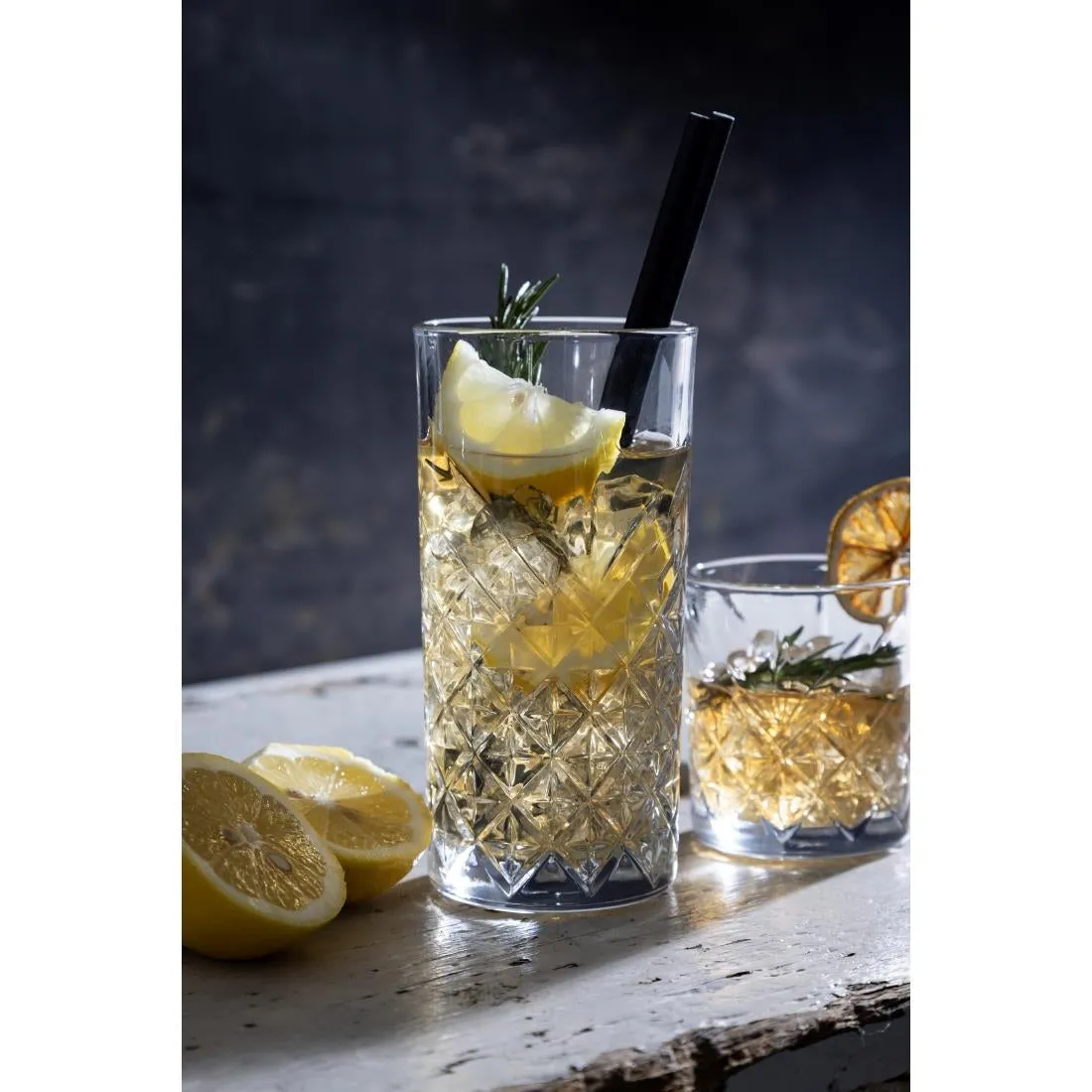 Utopia Timeless Vintage Hi Ball Glasses 450ml (Pack of 12) - DY305
