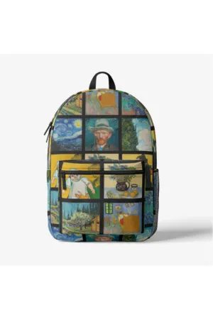 Van Gogh Expo Retro Colorful Print Trendy Backpack