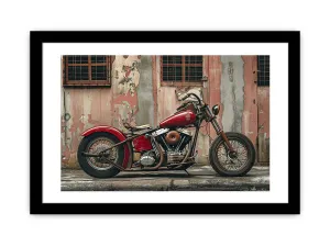 Vintage Bike Framed Print - Timeless Art for Your Walls
