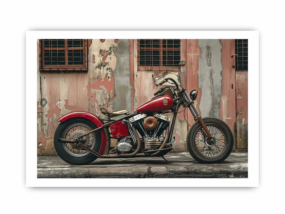 Vintage Bike Framed Print - Timeless Art for Your Walls