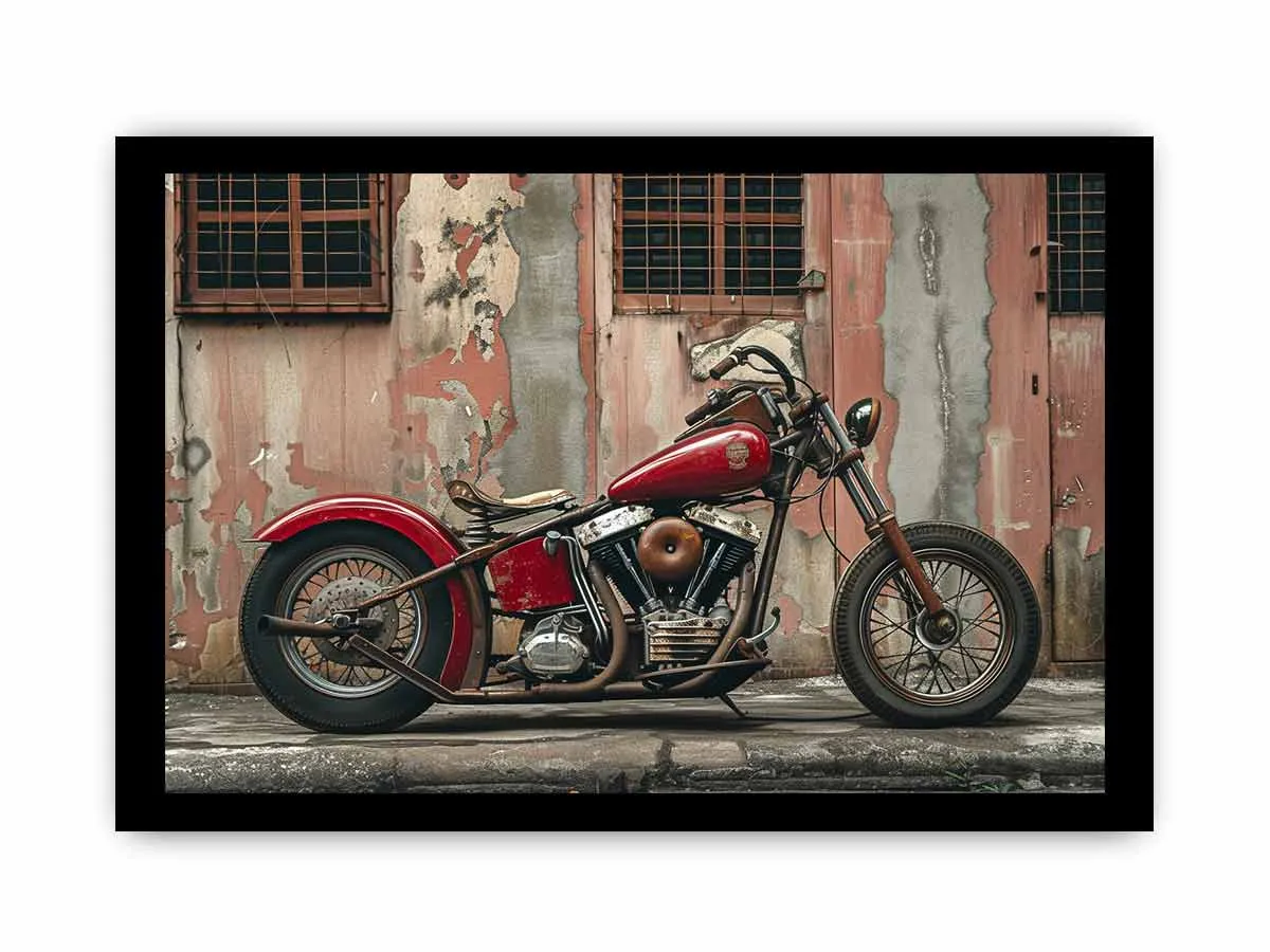 Vintage Bike Framed Print - Timeless Art for Your Walls