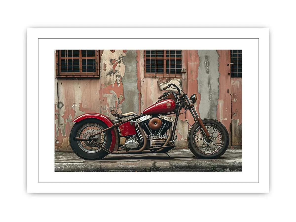 Vintage Bike Framed Print - Timeless Art for Your Walls