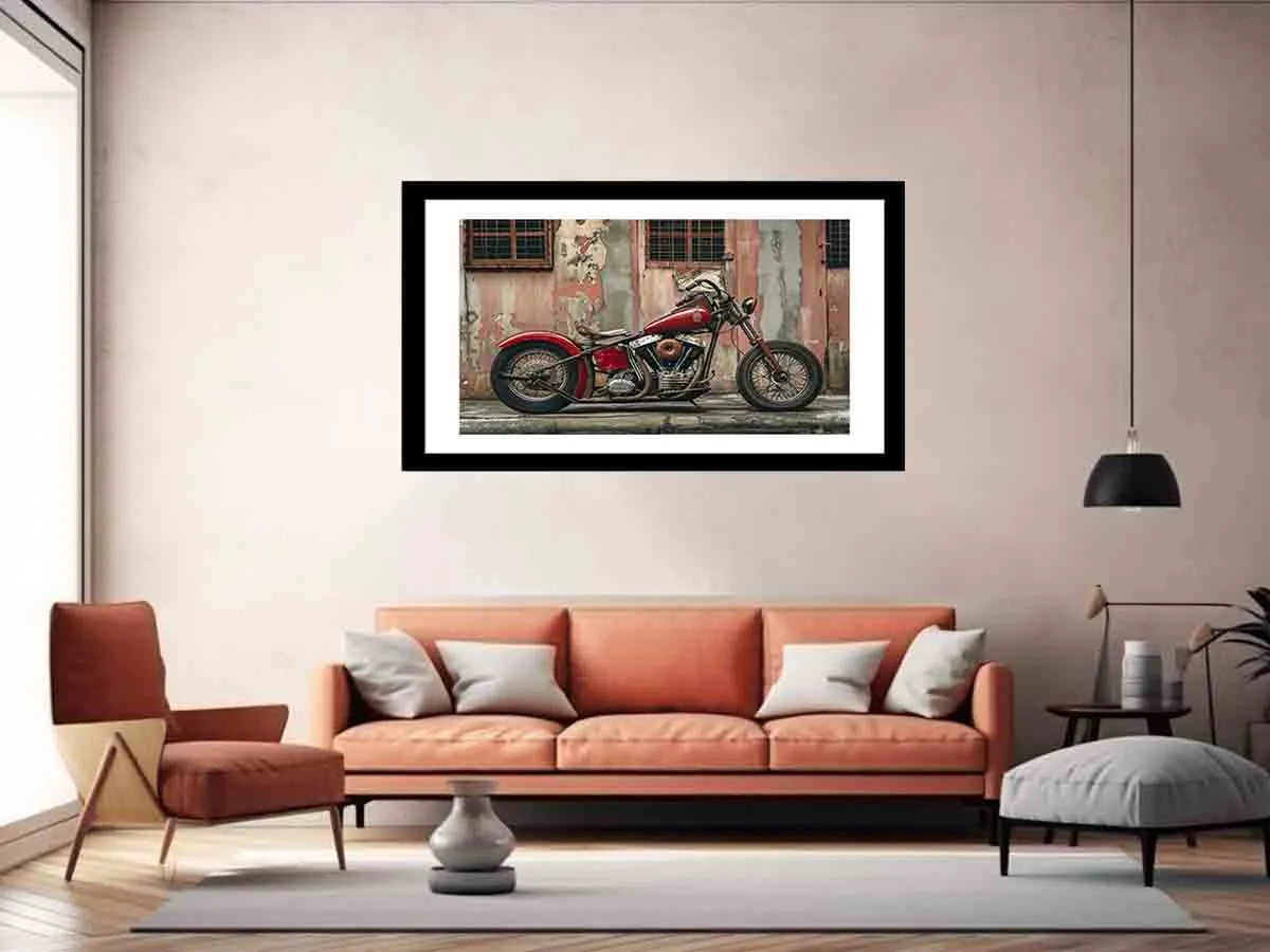 Vintage Bike Framed Print - Timeless Art for Your Walls