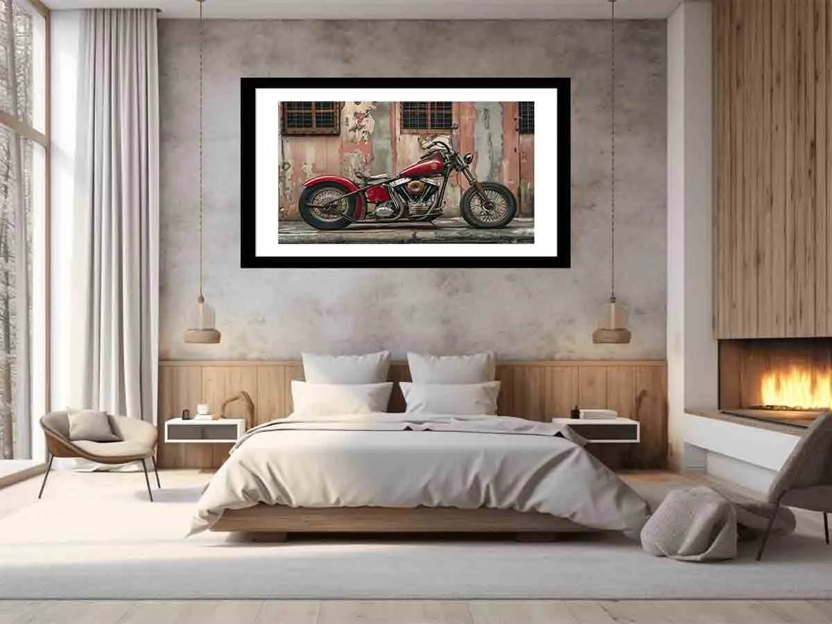 Vintage Bike Framed Print - Timeless Art for Your Walls