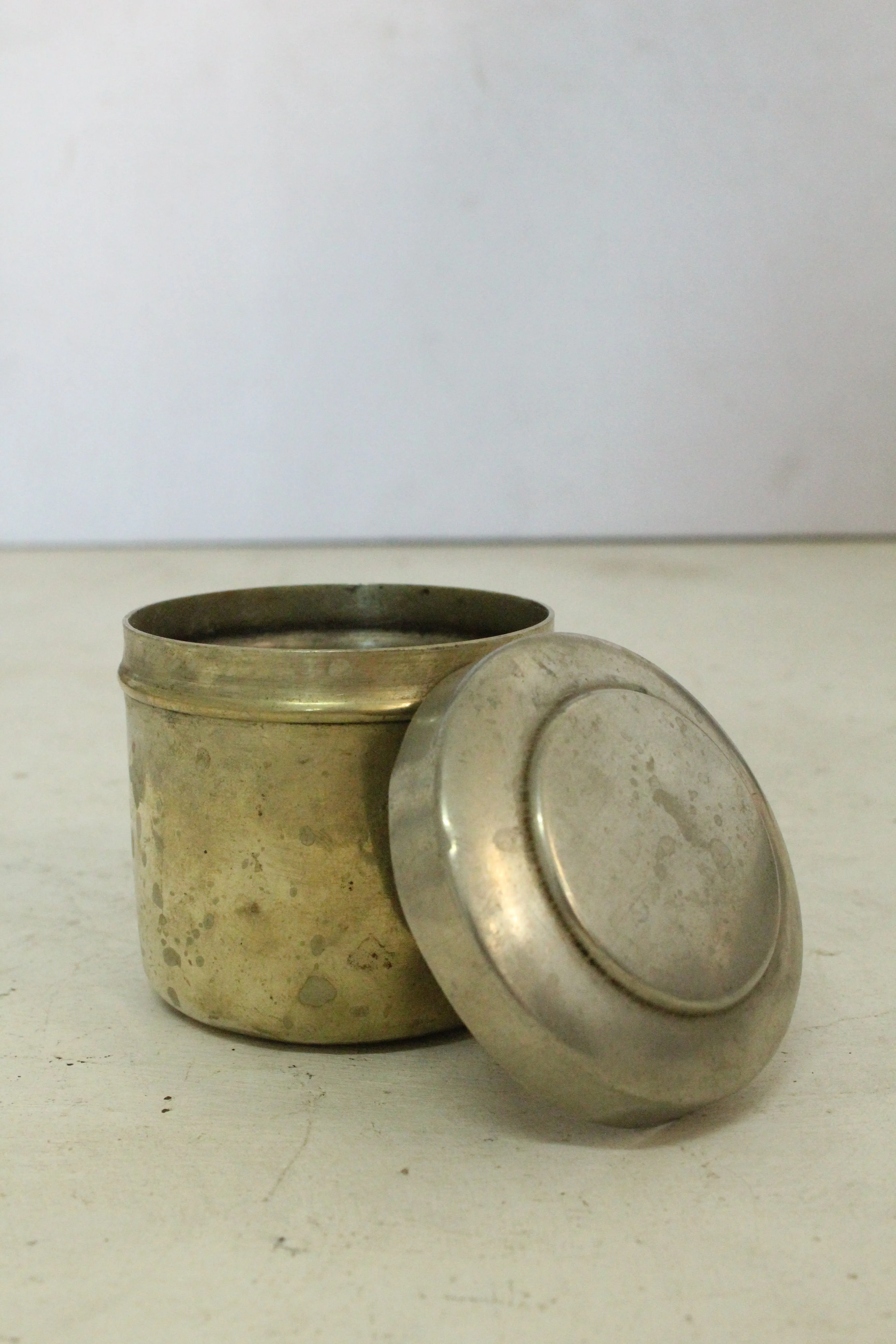 Vintage Brass Barni/ Grocery Container: A Timeless Storage Treasure