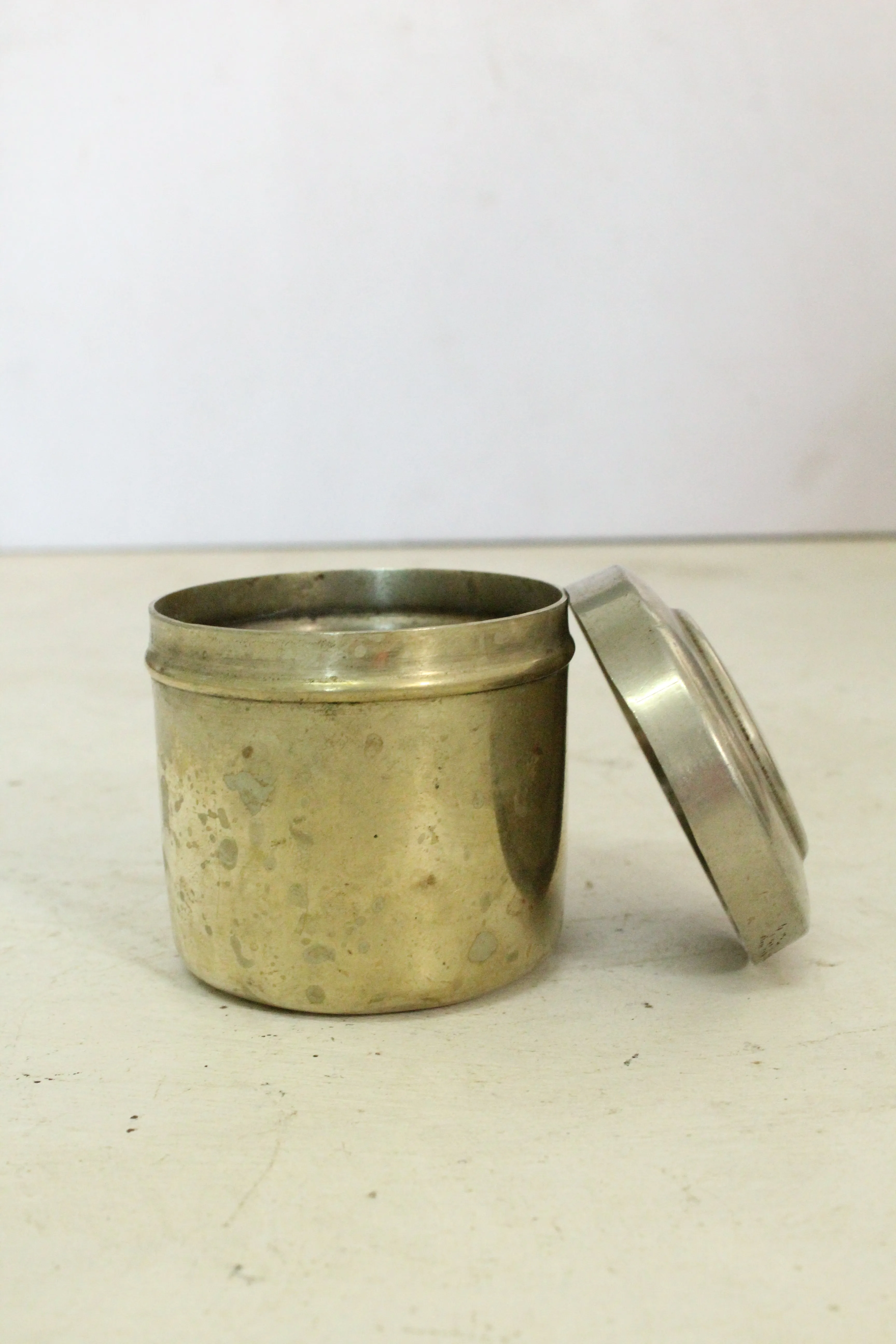Vintage Brass Barni/ Grocery Container: A Timeless Storage Treasure