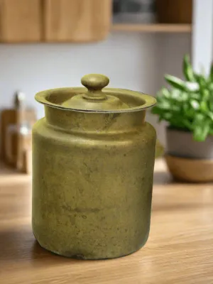 Vintage Brass Barni/Container: A Timeless Storage Treasure