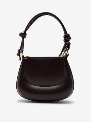 Westside Brown Knot-Detailed Shoulder Bag