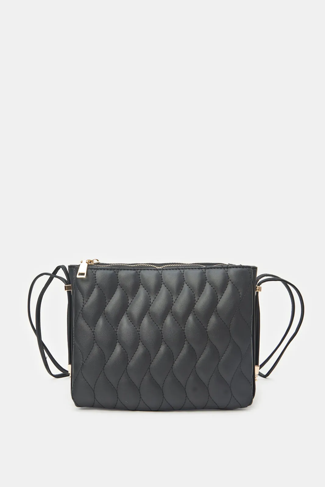 Women Black Quilting Utility Bag