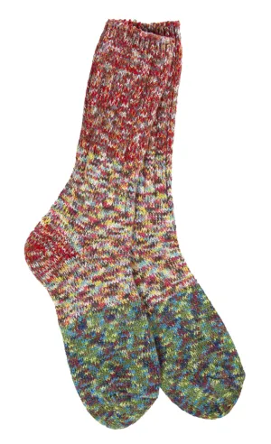 Women's Rag Crew Sock -Carousel Multi