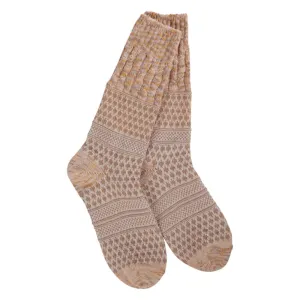 WORLDS SOFTEST GALLERY CREW SOCKS ROSE MULTI